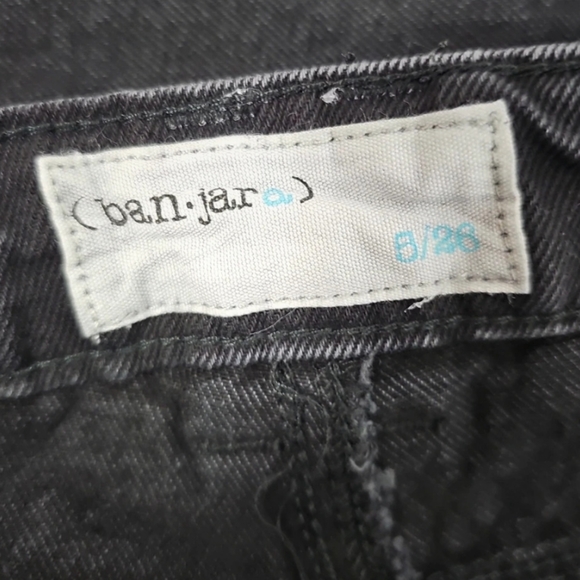 Ban-Jara Black ripped Rhinestone Jeans size 5/26 New - Picture 5 of 9